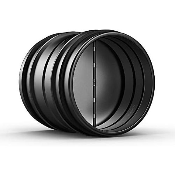 AC Infinity 8 Backdraft Damper, One-Way Airflow Ducting Insert with Spring-Loaded Folding Blades for 8 Ducting in Range Hoods and Bathrooms Fans