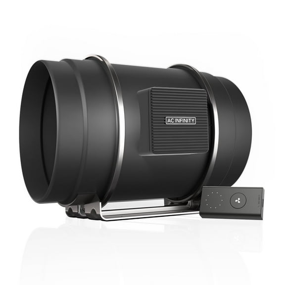 AC Infinity CLOUDLINE S8 PRO, Quiet 8 Inline Duct Fan with 10-Speed Controller, EC-Motor Ventilation Exhaust Fan for Heating Cooling Booster, Grow Tents, Hydroponics