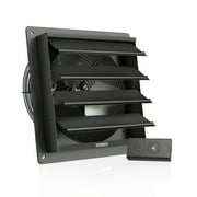 AC Infinity AIRLIFT S12, Shutter Exhaust Fan 12  with 10-Speed Controller, EC Motor - Wall Mount Ventilation and Cooling for Sheds, Attics, Workshops, and Greenhouses
