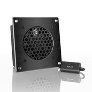 AC Infinity AIRPLATE S1, Quiet Cooling Fan System 4 with Speed Control, for Home Theater AV Cabinets