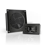 AC Infinity AIRPLATE T3, Quiet Cooling Fan System 6 with Thermostat Control, for Home Theater AV Cabinets