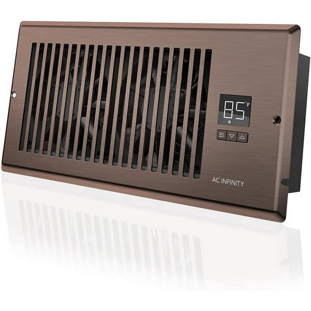 AC Infinity AIRTAP T4, Quiet Register Booster Fan with Thermostat
