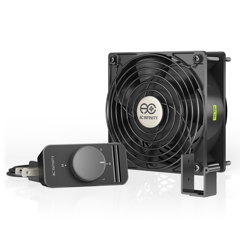 AC Infinity AXIAL S1238, 120mm Muffin Fan with Speed Controller, for Doorway, Room to Room, Wood Stove, Fireplace, Circulation Projects