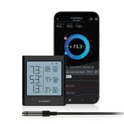 AC Infinity Smart Hygrometer B1 with LCD & Bluetooth App, Temperature Monitor, Black