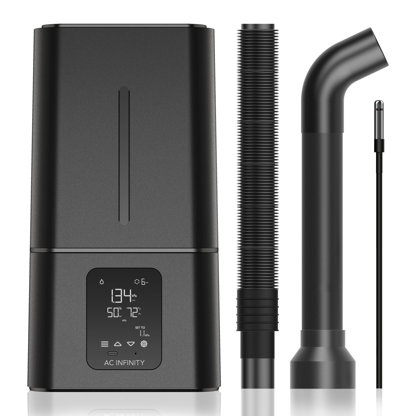 Black 15L Smart Plant Humidifier with Automatic Shutoff