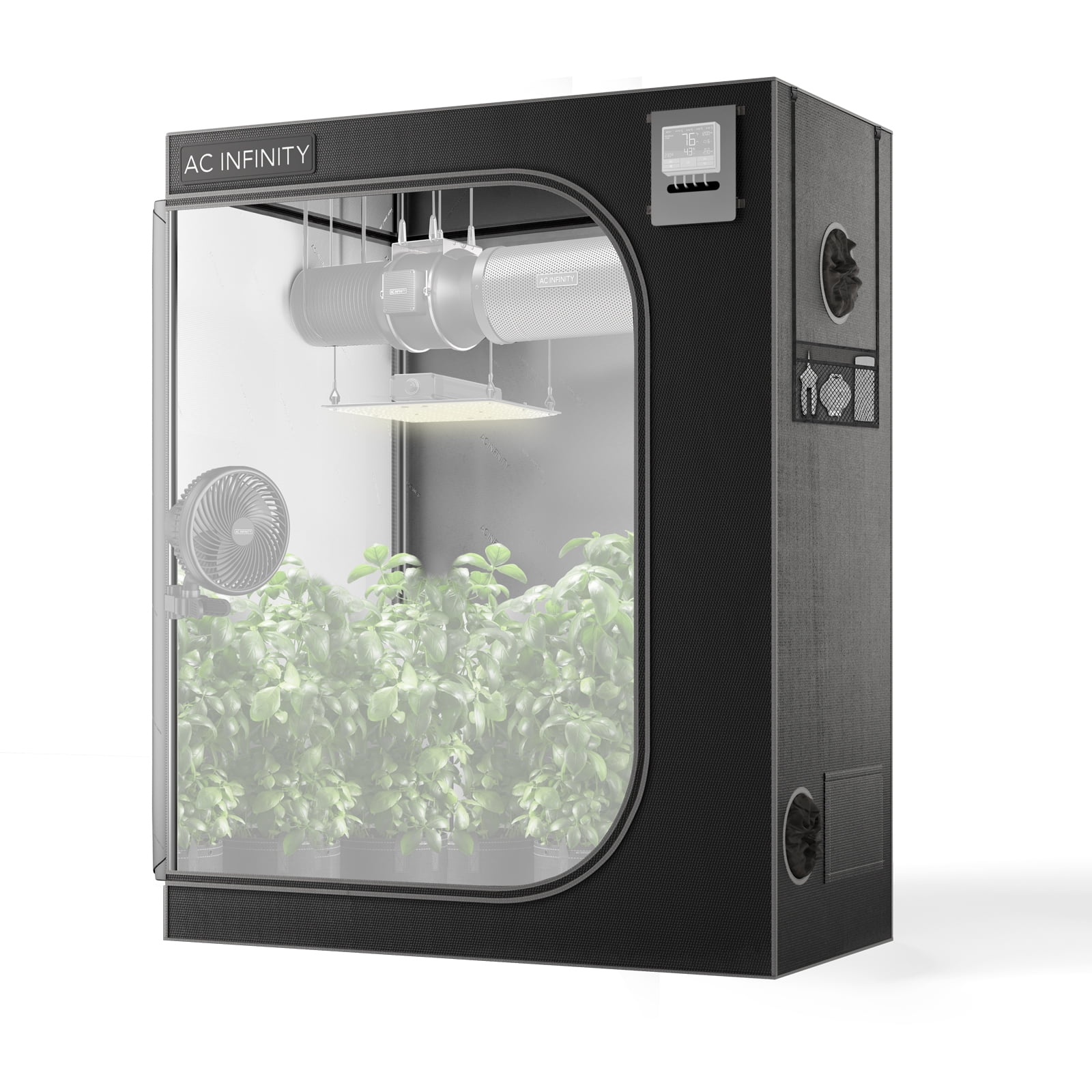 AC Infinity CLOUDLAB 642 Advance Grow Tent, 48”x24”x72” Thickest 1 in
