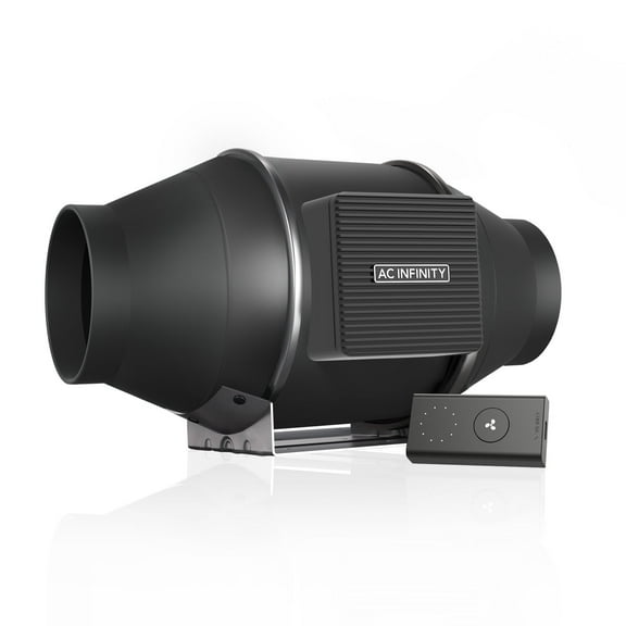 AC Infinity CLOUDLINE PRO S4, Quiet 4 Inline Duct Fan with 10-Speed Controller, EC-Motor Ventilation Exhaust Fan for Heating Cooling Booster, Grow Tents, Hydroponics