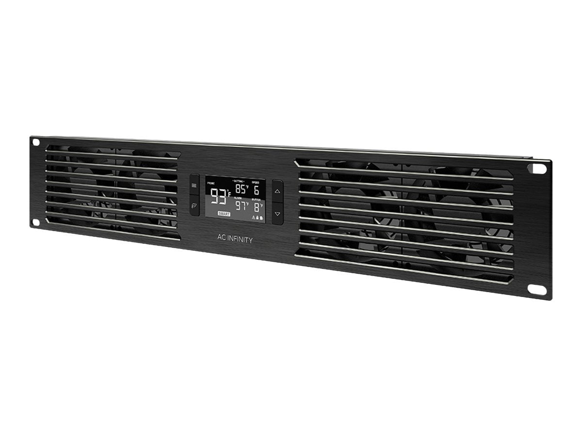 AC Infinity CLOUDPLATE T7 - Rack cooling fan system - with display, thermostat - 2U - 19