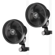 AC Infinity CLOUDRAY S6 2-Pack, Grow Tent Clip Fan 6  with Redesigned Long-Life EC Motor, Custom 10 Dynamic Wind Speeds and 10-Level Oscillation, for Hydroponics Circulation Cooling, 2-Count