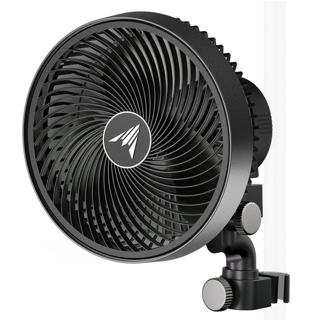 AC Infinity CLOUDRAY S9, Grow Tent Clip Fan 9” with Redesigned Long-Life EC Motor, 10 Dynamic Wind Speeds and 10-Level Oscillation, Weatherproof IP-54, for Hydroponics Circulation Cooling.
