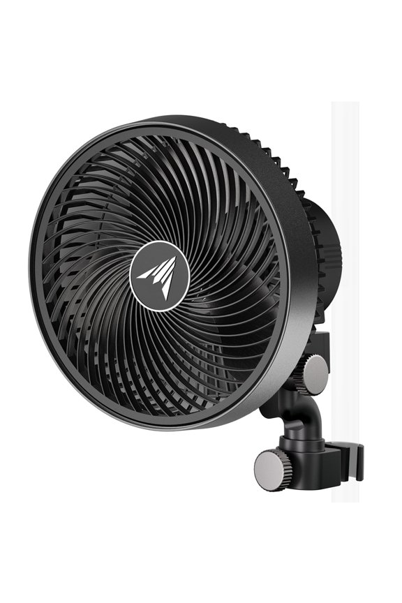 CLOUDRAY S9, Grow Tent Clip Fan 9 with Redesigned Long-Life EC Motor, 10 Dynamic Wind Speeds and 10-Level Oscillation, Weatherproof IP-54, for Hydroponics Circulation Cooling.