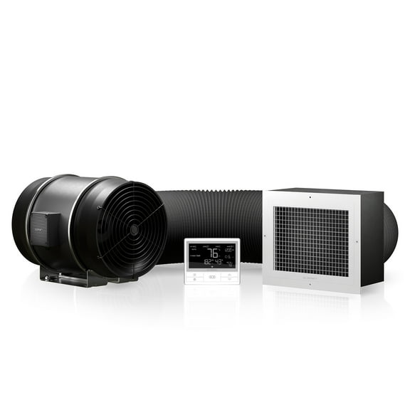 AC Infinity CLOUDWAY Whole House EC Fan T12, 1600 CFM with Temperature Humidity Controller, WiFi Integrated App Control Ceiling Mount House Attic Vent Fan, Exhaust Home Ventilation System