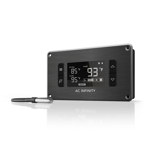 AC Infinity CONTROLLER 2, Fan Thermostat and Speed Controller, controls AIRPLATE, MULTIFAN, USB fans and devices, for AV Cabinet Cooling