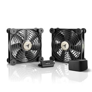 AC Infinity Multifan S7-P Dual Cooling Fan with Speed Control for Receiver DVR, PlayStation, Xbox