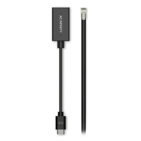 AC Infinity RJ11/12 to UIS Port Type-B Adapter Dongle, Conversion Cable Cord with Extension Cable for RJ11 RJ12 Grow Lights with Resistor Dimming price history and forecast - AC Infinity AC-ADL8