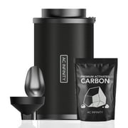 AC Infinity Refillable Carbon Filter Kit 8  with Additional Refill, Odor Removal Air Scrubber For 8 Inline Fan and Ducting, Reusable Charcoal Filter for Grow Tent Grow Room Hydroponics