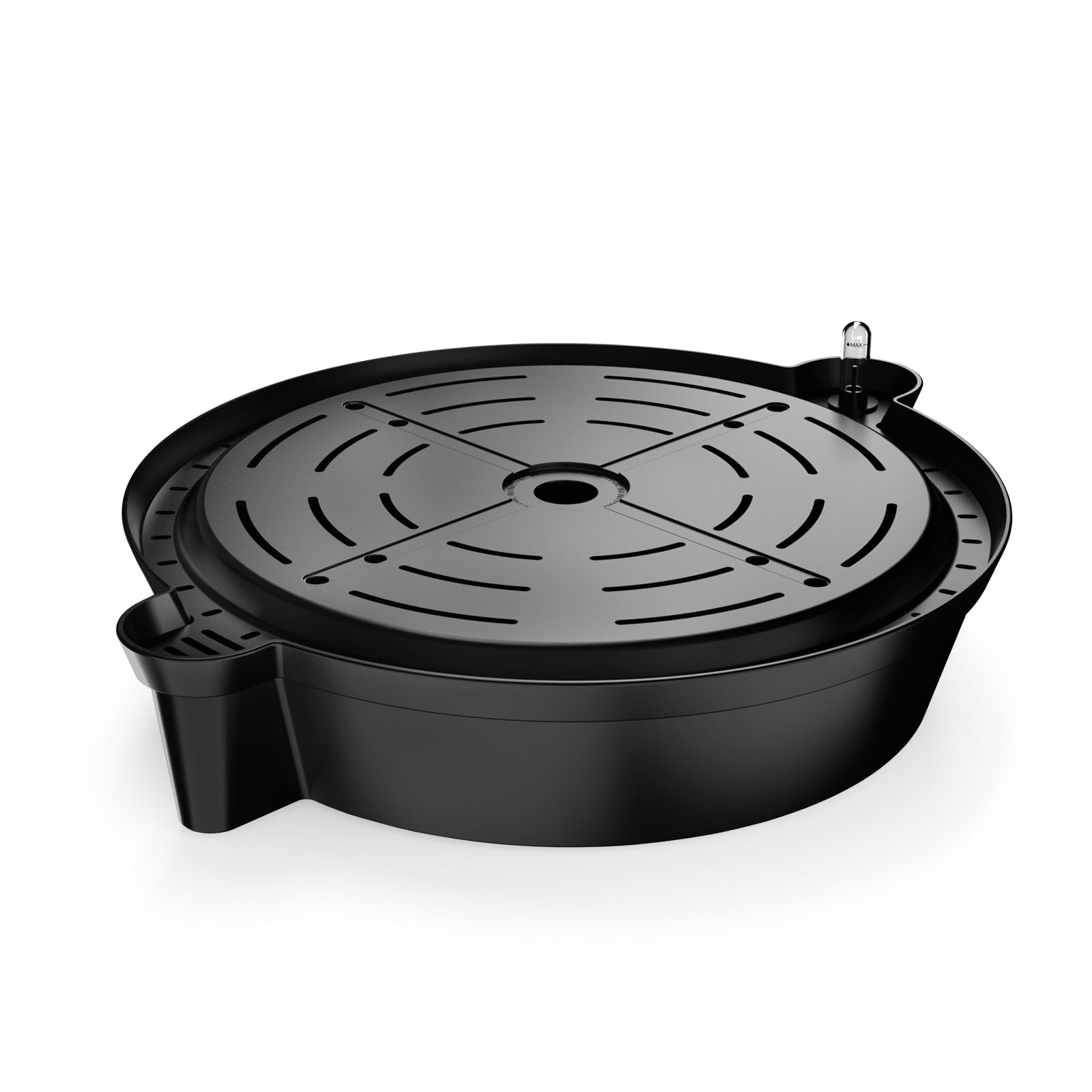 Black Self-Watering Plant Saucers for 5 Gallon Pots, 4-Pack