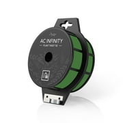 AC Infinity Twist Ties with Built-In Cutter, 100m (328 ft.) All-Purpose Reusable Green Wire Plant Ties, for Gardening, Plant Support, and Home Office Organization