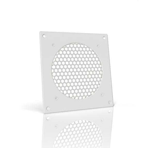 AC Infinity White Ventilation Grille 6", for PC Computer AV Electronic Cabinets, replacement grille for AIRPLATE S3/T3