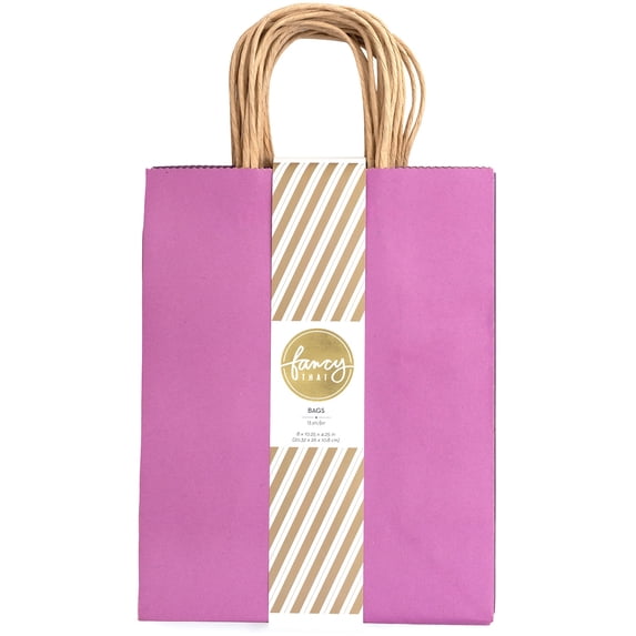 AC Medium Kraft Bag Value Pack 13/Pkg-Purple Tones-Shades Of Purple