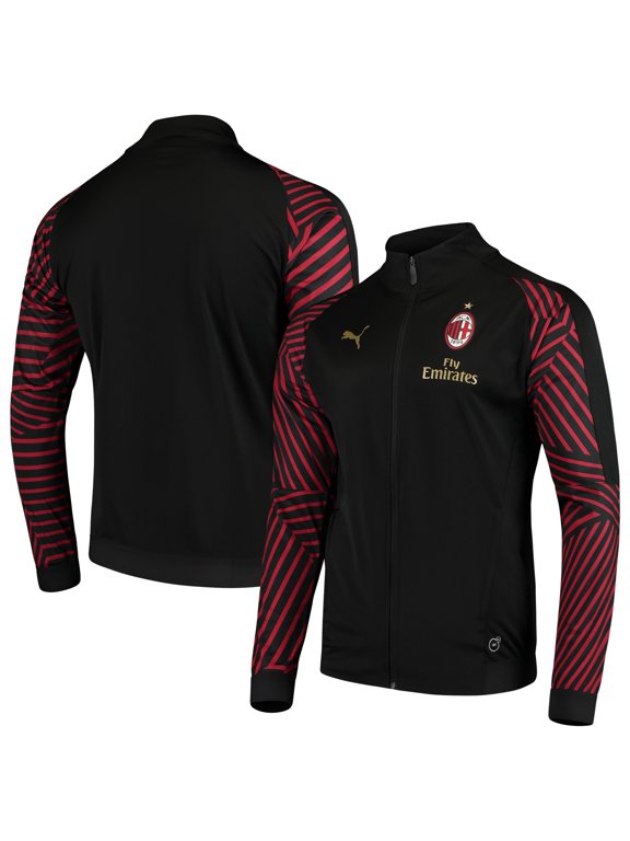 AC Milan Puma 2018/19 Stadium DryCELL Full-Zip Jacket - Black