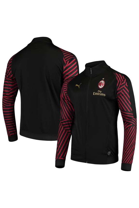 AC Milan Puma 2018/19 Stadium DryCELL Full-Zip Jacket - Black