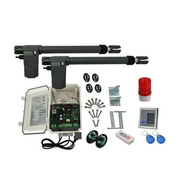 AC Motor 400 Kg Double Arm Electric Automatic Swing Door Motor Door Opener Photoelectric Tube Light Keyboard ,Easy to Install