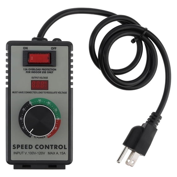 AC Motor Speed Controller Variable Fan for Overload Protection US Plug pwm25