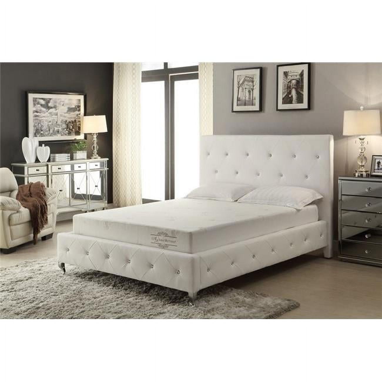 AC Pacific ALOE-8-KM 8 in. California King Size Aloe Vera Fabric Memory Foam Mattress