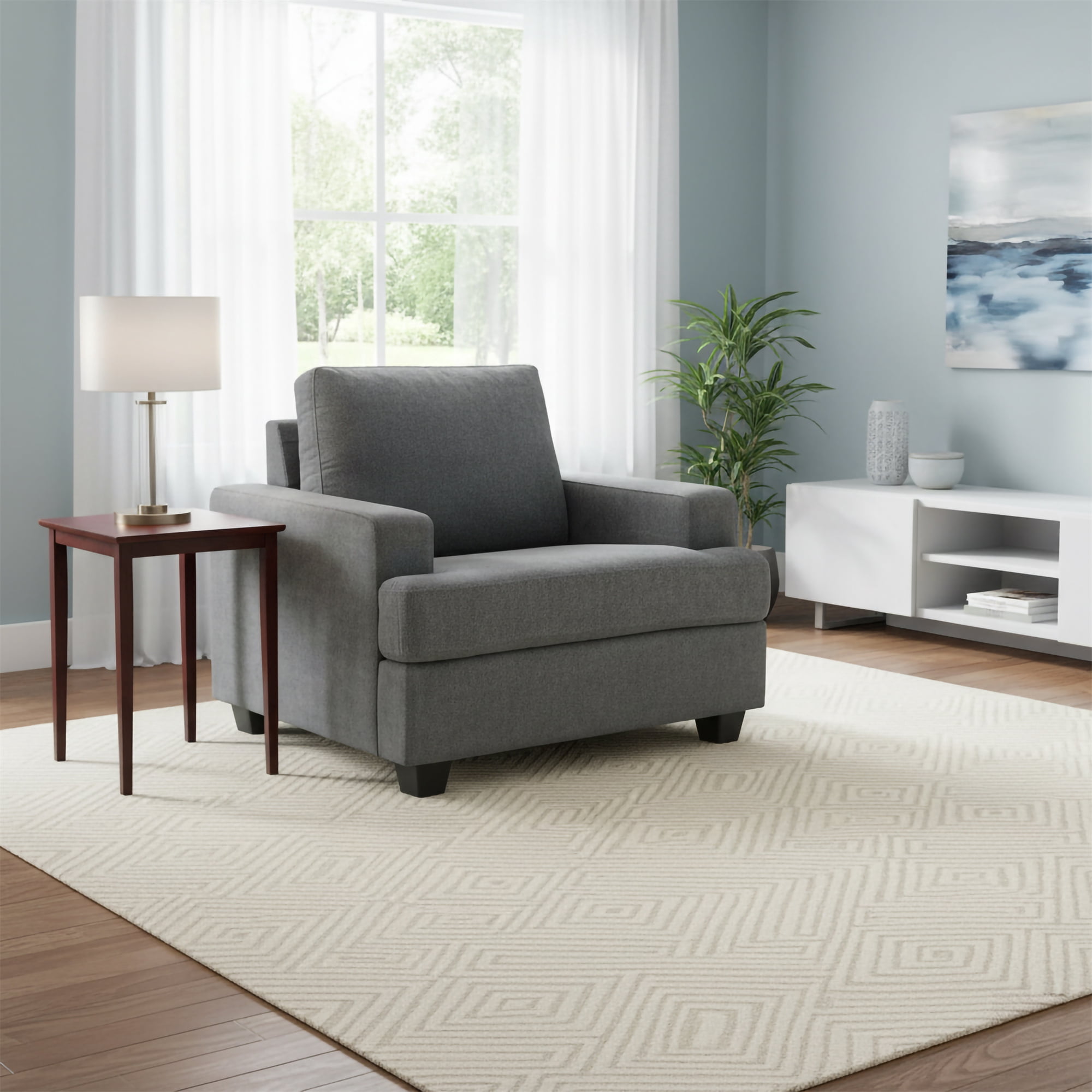 AC Pacific Thomas Modern Adult Armchair, Grey