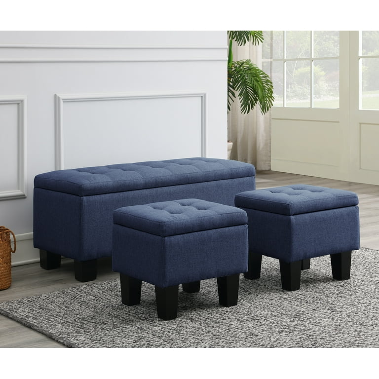 Ac pacific upholstered tufted outlet storage bench