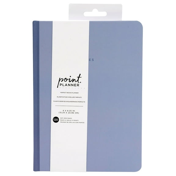 AC Point Planner Perfect Bound Planner 6"X8"-Blue - Dot Grid - 120 Sheets