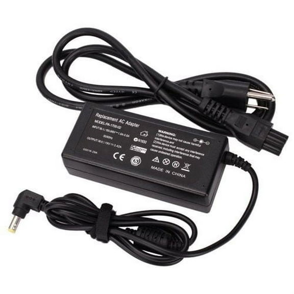 AC Power Adapter Charger For Gateway Supply + Power Supply Cord 19V 3.42A 65W (Replacement Parts)