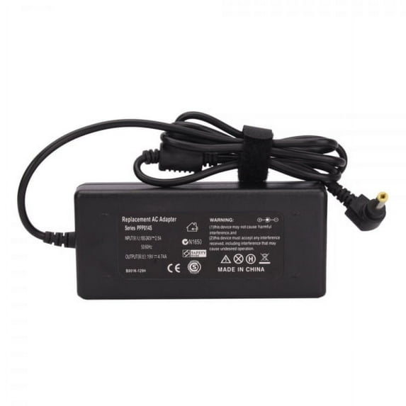 AC Power Adapter Charger For Toshiba Satellite P305-S8997 + Power Supply Cord 19V 4.74A 90W (Replacement Parts)