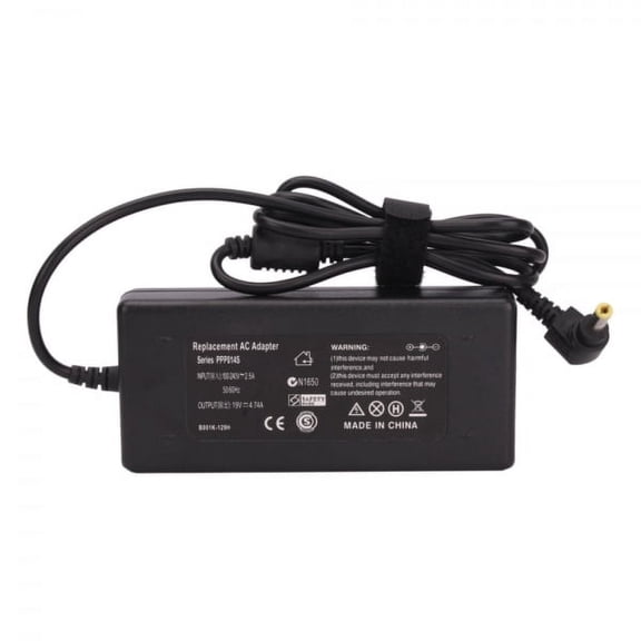 AC Power Adapter Charger For Toshiba Satellite Pro L300D-EZ1006 + Power Supply Cord 19V 4.74A 90W (Replacement Parts)