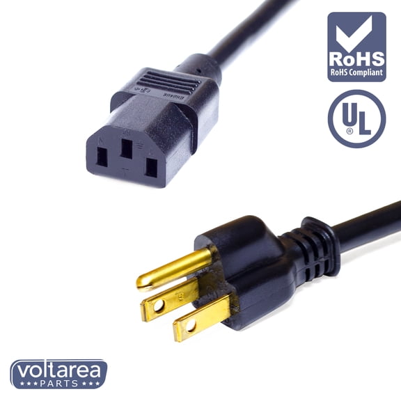 AC Power Cable 6.6ft / 2m For nordic Nordic Trk Audio Strider 990 179481 Elliptical Bike