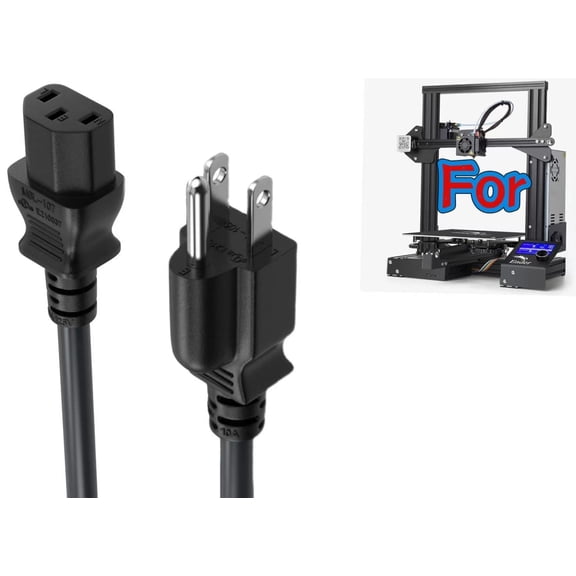 AC Power Cord Cable Compatible with Creality Ender 3 V2 V3 SE NEO MAX S1 PRO KE 3D Printer