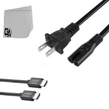 AC Power Cord for Xbox series, PS3,4,5 with BOLT AXTION HDMI Cable Pack of 1
