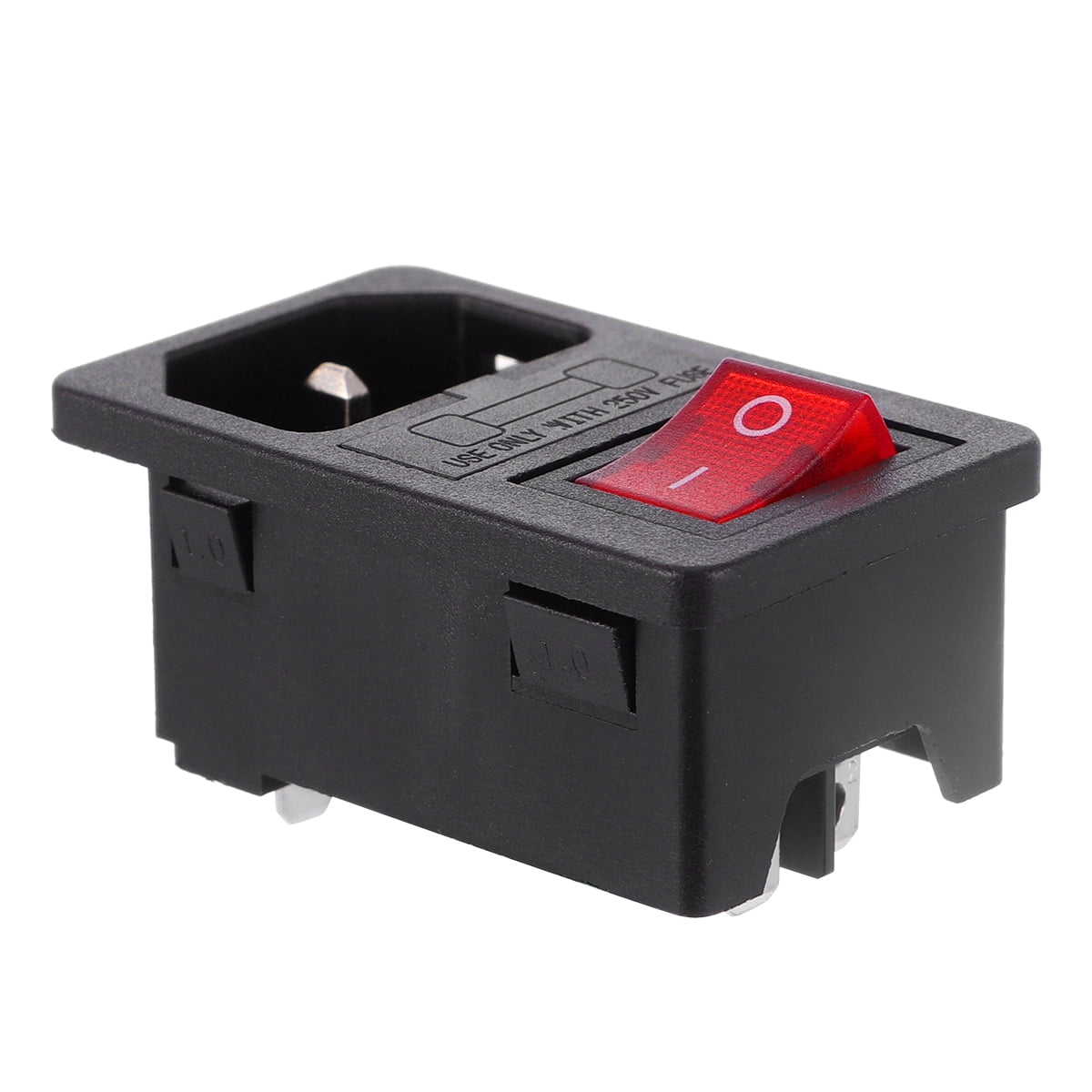 AC Power Socket Electrical Outlet 3Pin Male Plug Serving Utensils