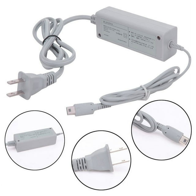 AC Power Supply Adapter Charger for Nintendo Wii U Gamepad Remote
