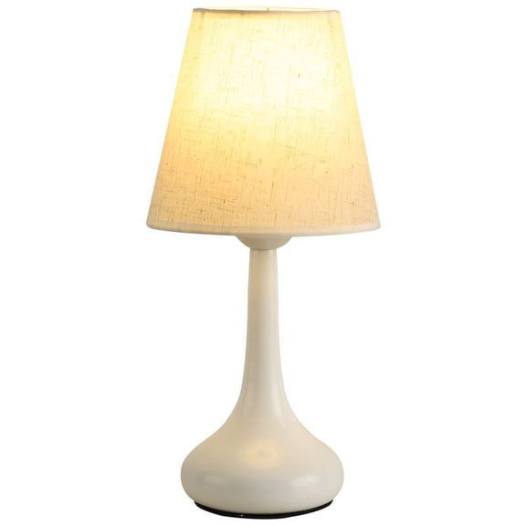 AC Powered Dimmable LED Ceramic Desk Lamp, Modern Creative Touch-Sensitive Bedside Table Lamp for Home Interior Decoration
