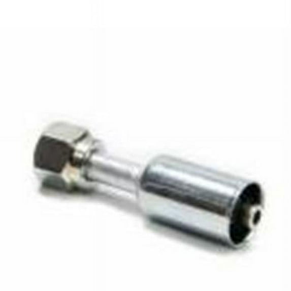 AC Refrigerant Straight 6 AN Hose Crimp to 6 AN Female O-Ring Hose End Fitting - Aluminum & Steel
