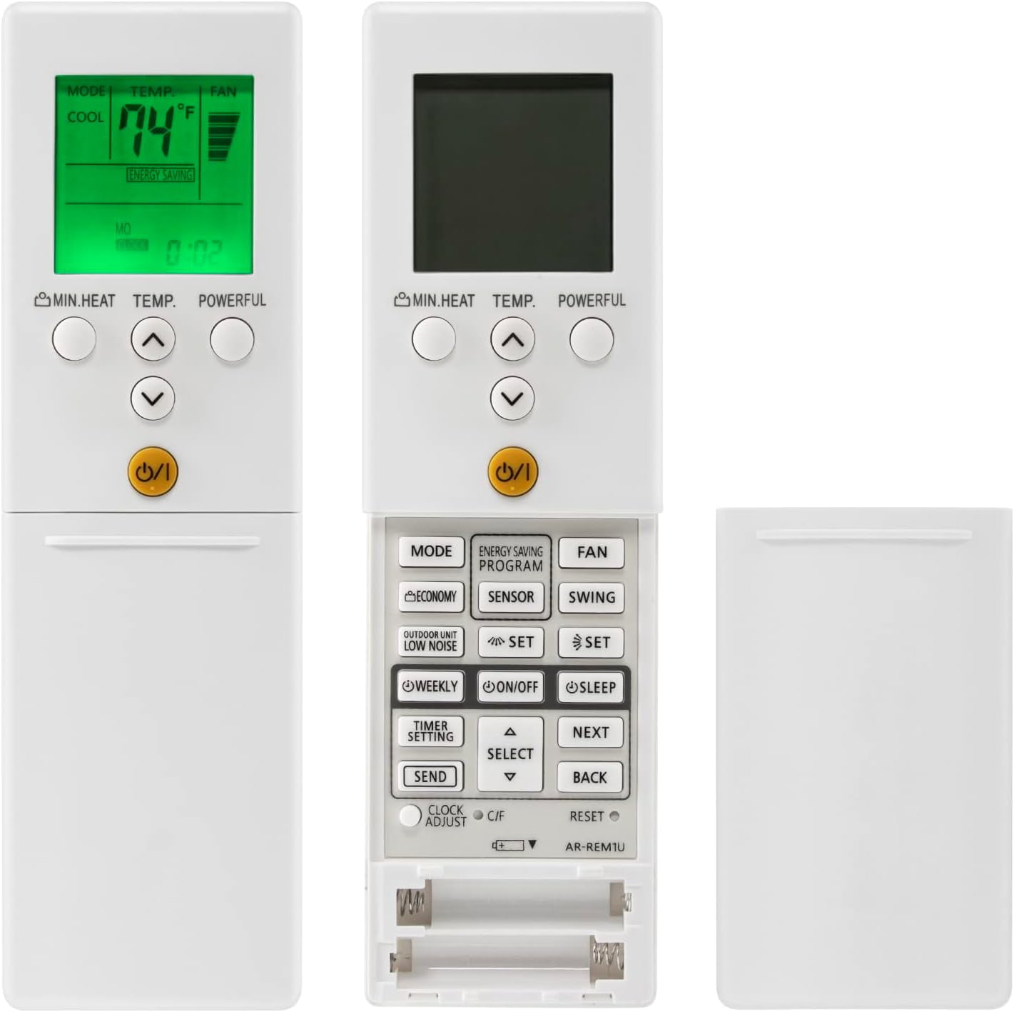 Controle Remoto Universal De Ar Condicionado Ac Substituição Para Ar Red1u Ar Ref1u Ar Reg1u Ar Rem1u Ar Rey1u Ar Rea1e Ar Rea2e Ar Reb1e Ar Reb2e Mrkean 7547510273171