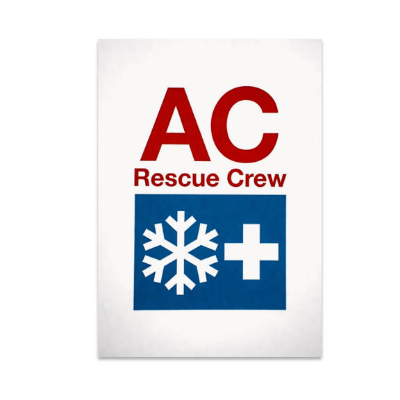 AC Rescue Crew Wall Decor - HVAC Enthusiast - 13x19 Poster Print