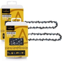 AC-S56 Chainsaw Chain for 16" Bar 3/8" LP Pitch .050" Gauge, 56 Drive Links Low Kickback Fits Oregon,Craftsman, Echo, Homelite, Poulan 2-Pack