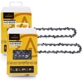 thumbnail image 1 of AC-S62 Chainsaw Chain for 18" bar 3/8" LP Pitch .050" Gauge, 62 Drive Links Low Kickback Fits Oregon,Craftsman, Echo, Homelite, Poulan 2-Pack, 1 of 7