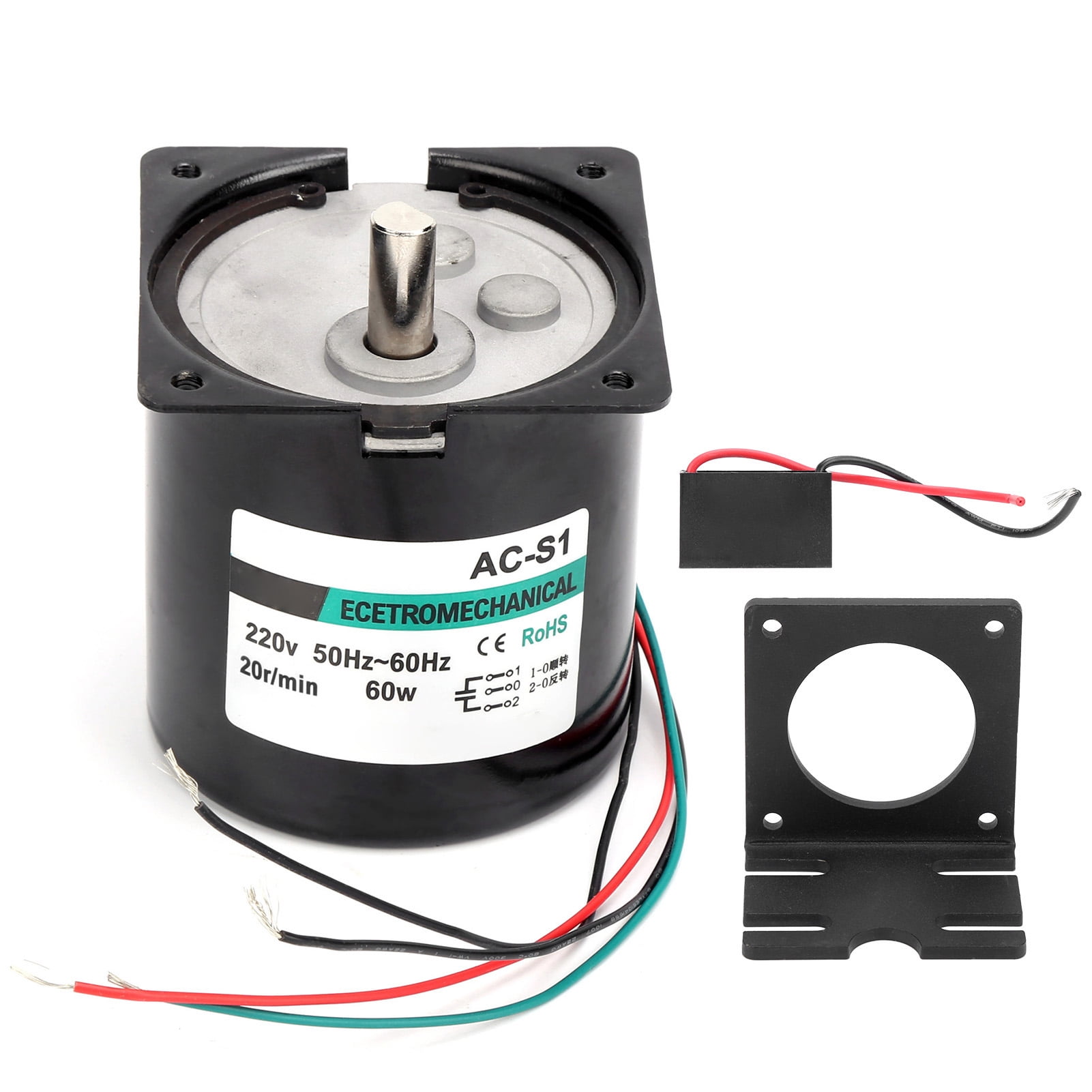 Moteur Synchrone Réducteur Magnétique AC220V 5 Tr/min - TYD49 Sens Hor/Anti-hor