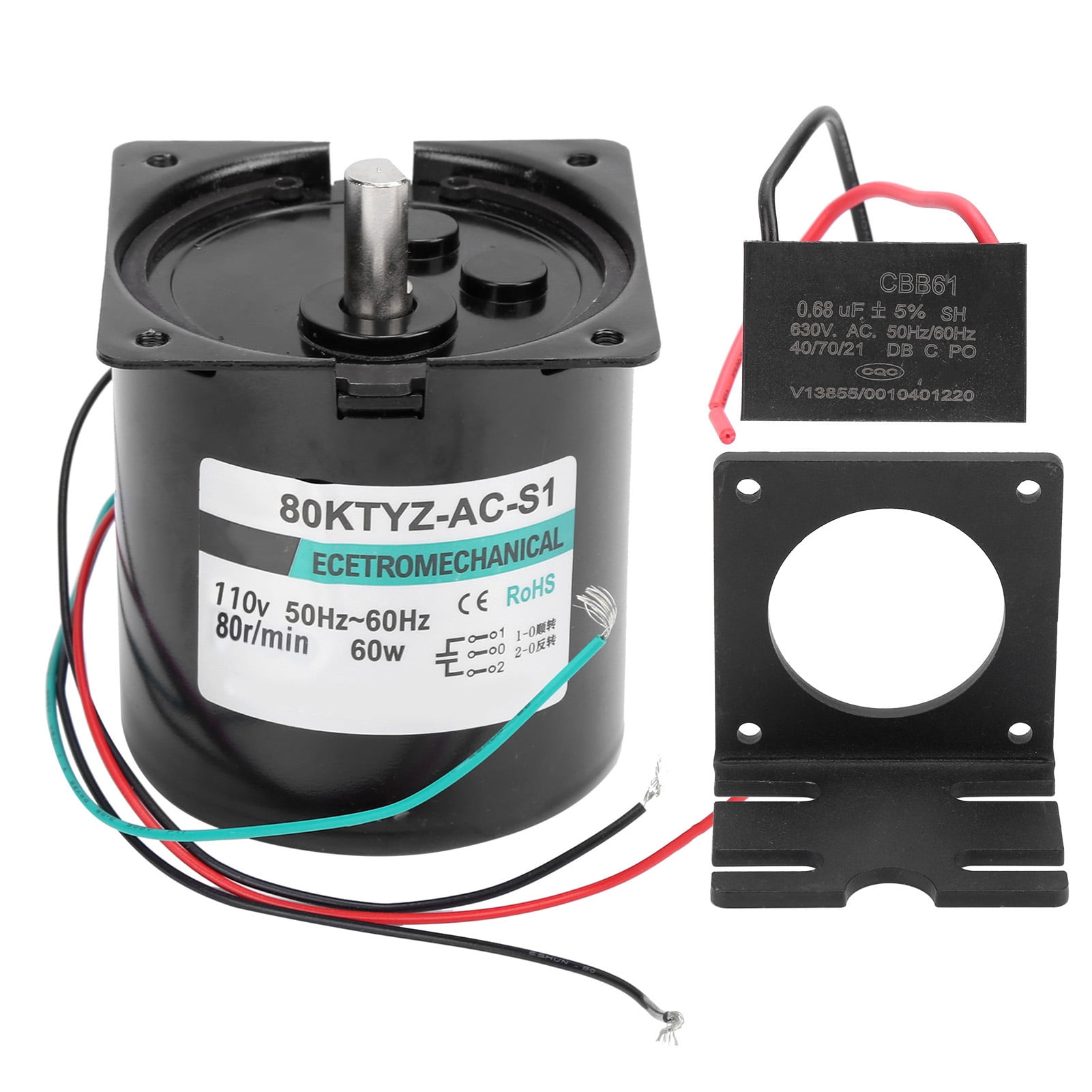 AC Synchronous Motor with Capacitance Bracket CW/CCW Large Torsion Low ...