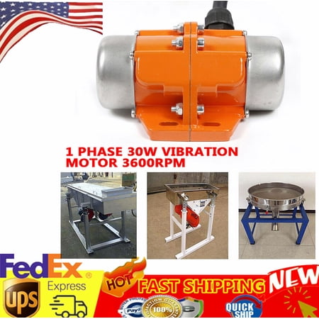 AC Vibration Motor 30W Concrete Vibrating Asynchronous Vibrator 110V 1PH 3600RPM