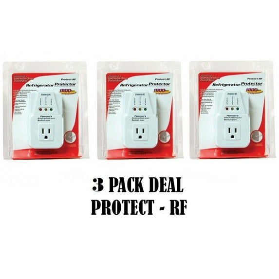 AC Voltage Protector Brownout Surge Refrigerator 1800 Watt Appliance 3 Pack Deal